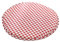 JLWM Sitzkissen Gedächtnisschaum Runden, Sitzauflage Kariert Gitter Karo Tartan Plaid Einfarbig Stuhlkissen Stoff Samt Nicht-Unterhose Gurt-rot-30cm