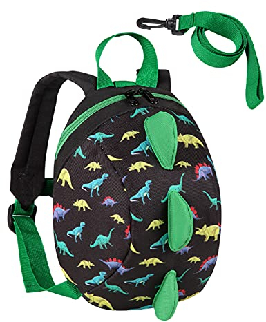 VASCHY Kinderrucksack, Mini Rucksack Klein Kindertasche Rucksack Kindergartenrucksack Kleinkind Schultasche für Junge Dinosaurier