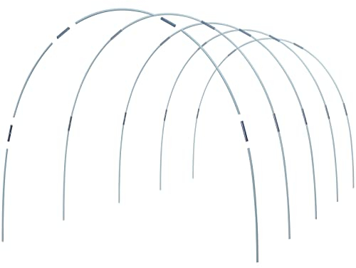 MAXPACE Lot de 25 cerceaux de Serre, piquets de Support pour Plantes, Tunnel de Culture antirouille jusqu'à 2,1 m de Long, Cadre de Support en Fibre de Verre pour Tissu de Jardin, Vert