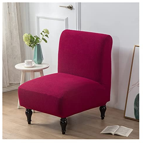 Sesselbezug/Sofabezug ohne Armlehnen Elastischer für 1-Sitzer-Sofa Stretch Samt Stuhlschonbezüge Sesselschoner Abnehmbare Waschbare für Wohnzimmer Hotel Haus Esszimmer ( Color : #19 , Size : 2PCS )