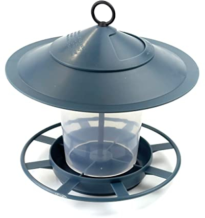 etree Easy Clean Hanging Lantern Bird Feeder (2025 Design) - Prevent Disease & Protect Wildlife Midnight Teal Blue Pack of 1