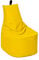 MILLINDABAG Modern Sitzsack für Kinder und Erwachsene Sessel Kissen In & Outdoor Gaminggeignet & bereits gefüllt Sitzkissen Bodenkissen (Gelb, XXL - Durchmesser 78 cm ohne Hocker)