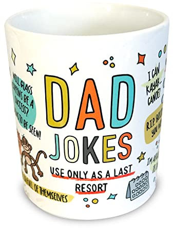 Dad Jokes Mug, Fathers Day Mug, Fathers Day Gift, Christmas Present, Dad Birthday Gift from Son Daughter