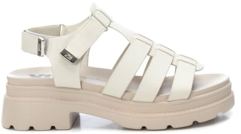 XTI Damen 142315 Flache Sandale, Himmel, 40 EU