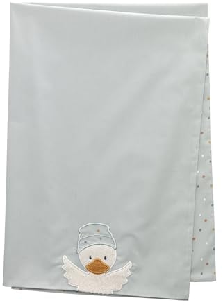 UV Decke Ente Edda Lou, Schmusedecke zum Wenden mit UV 50+, 70 x 100 cm,