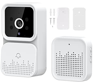 Fesjoy Videocitofono intelligente Videocamera HD wireless Allarme IR Campanello per porte di sicurezza Interfono Wi-Fi per APP appartamento domestico : ulooka