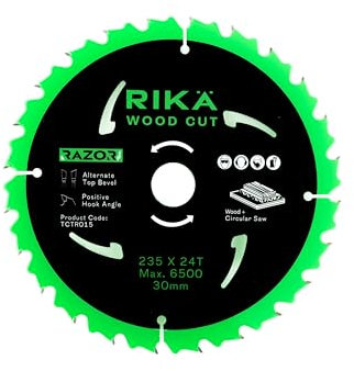 Rikä TCTR015 Razor Pro TCT Circular Saw Blade 235mm x 24T x 30mm