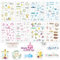 DPKOW Taufe Konfirmation Kommunion Sticker Set 227stk, Gästebuch Sticker Taufe Kommunion Konfirmation Aufkleber Scrapbook Karten Deko Fotoalbum Kommunion Taufe Konfirmation Mädchen Jungen Kinder