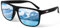 AUYAO Polarisierte Sonnenbrille Klassisch Vintage Reisebrille Herren Damen Leicht Brille mit UV 400 Schutz Mode Elegant Sunglasses Sonnenbrille zum Golf Angeln Sport Fahren Outdoor-Sportarten(Eisblau)
