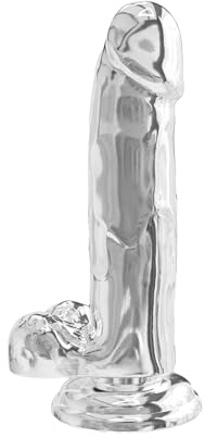Toyjoy Clear Dildo with Balls 7 Inch