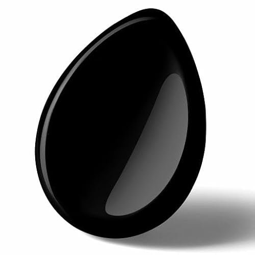 GUJOXILA Obsidian Kristalle Sorgensteine Handschmeichler Stein Tropfenform Kristall Sorgensteine Heilsteine Daumenstein Meditation Spirituelle Energieausgleich