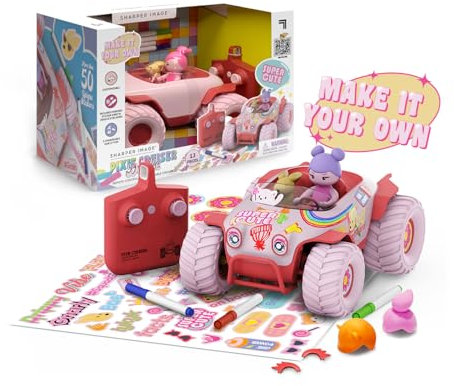 Sharper Image - Pixie Cruiser Doodle - Remote Control Car with Accessories - Gifts for Boys and Girls - Customisable Toy - Remote Control Toys - Children Toys - RC Cars for Kids