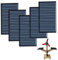 Mini Panneau Solaire, Micro Cellules Solaires, Panneau Solaire en Silicium Polycristallin, Convient aux Vélos Partagés Solaires, Module Kit Polysilizium, 5 Pièces, 80 x 45mm, 5V 100mA