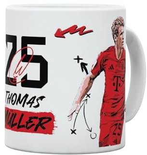 FC Bayern München I Tasse I Thomas Müller I Weiß I 0,3 l I Fußball