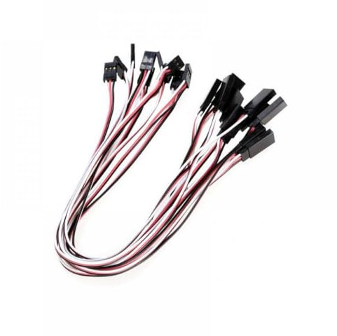 10 Stück 50 cm 500 mm 20 Zoll RC Servo-Verlängerungskabel Kompatibel mit ferngesteuerte Hubschrauber, Autos, Boote