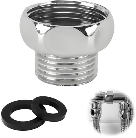 HAFRILY Connecteur de tuyau de douche G3/4 femelle vers G1/2 mâle Adaptateur de douche pour robinet de baignoire pour raccord de tuyau et robinet Connecteur universel de robinet de douche avec