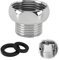 HAFRILY Shower Hose Connector G3/4 Female to G1/2 Male Shower Adapter for Bath Taps for Hose and Tap Connection Universal Shower Tap Connector with Ring