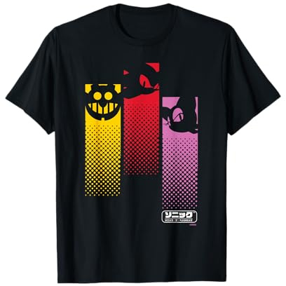 Sonic the Hedgehog – Vertikaler Bildschirm (Shadow, Rouge, Eggman) T-Shirt