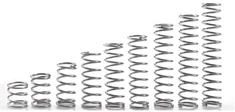 Lot de 20 micro-ressorts de compression en acier inoxydable de 0,25 mm de diamètre extérieur 2/2,5/3/3,5/4 mm de longueur 5 mm à 50 mm(25mm,4mm)
