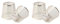 Janasiba 4 Pack Clip auf Gaze Kronleuchter Lampen Schirme Kleines Aufrechtes Wand Kerzen Licht Lampenschirm (Gold)