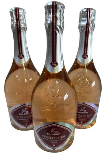 Balbinot/Le Manzane, Prosecco Rosé Millesimato Brut DOC 2024, Roséschaumwein aus Italien, 750ml, 3er-Set