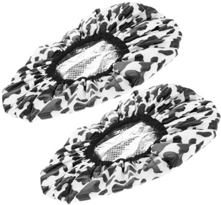 BESTYASH 2pcs Self Heating Hair Mask Cap Dry Shampoo Cap Elastic Band for Women Hair Wrap for Sleeping Sauna Hat