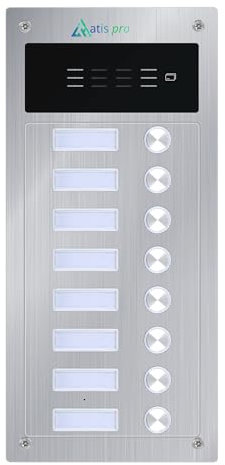 Plaque de rue Atis Pro avec lecteur RFID. Idéal pour une utilisation comme deuxième accès ou porte de votre communauté. (plaque rue 8 logement)