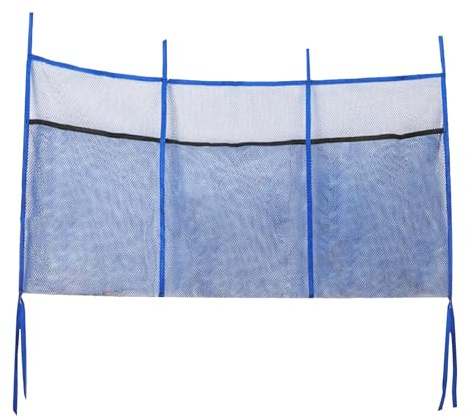 Trampolinschuh-Aufbewahrungsbeutel, 3 Fächer zur Aufbewahrung, 6 Riemen zur Befestigung, Solide Lnstallation, Tragbar und Zusammenklappbar, Geeignet für die Meisten Arten von Trampolinen