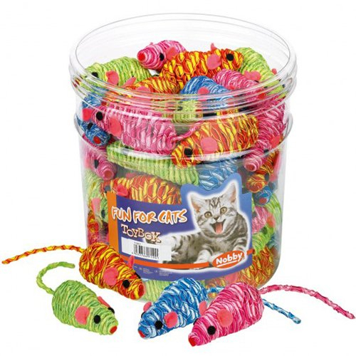 Nobby verpackt Maus Spielzeug für Katzen, 7 cm, Mehrfarbig, 917.0648
