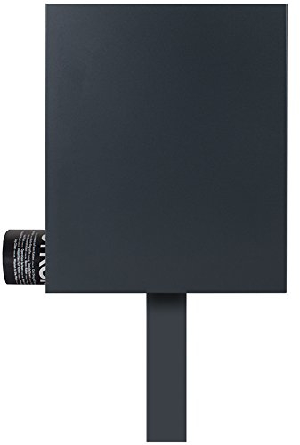 Standbriefkasten mit Zeitungsfach anthrazit-grau (RAL 7016) Mocavi Sbox 111b Briefkasten mit Pfosten (einbetonieren) freistehend
