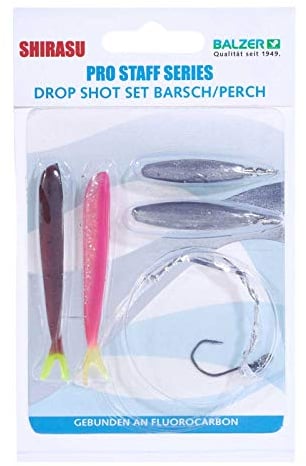 Balzer Drop Shot Komplett Angelset - Barsch Shirasu 5 Teile