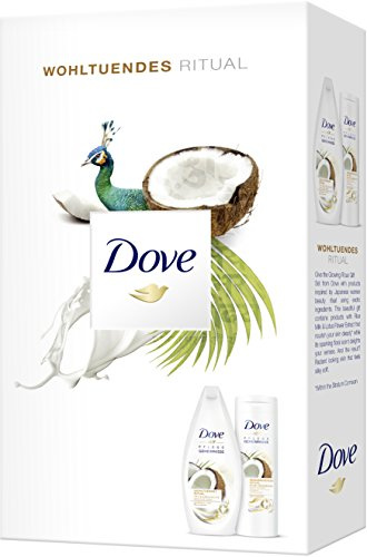 Dove Coconut Shower Gel & Body Lotion Gift Set 679g