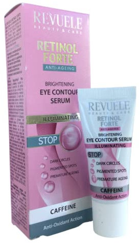 Revuele Retinol Forte Sérum illuminateur contour des yeux à la caféine 25 ml