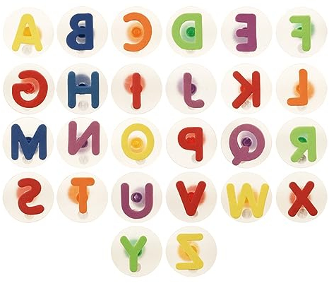 EDUPLAY 220136 Stempel Buchstaben bunt, mehrfarbig, 26-teilig (1 Set)