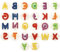 EDUPLAY 220136 Stempel Buchstaben bunt, mehrfarbig, 26-teilig (1 Set)