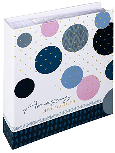 walther design Fotoalbum blau 200 Fotos 13 x 18 cm Memo-Einsteckalbum Amazing Memories ME-487-L