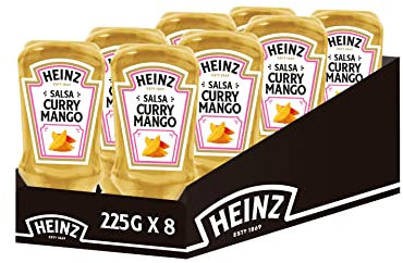 Heinz Salsa Curry Mango Top Down 225g (8 Confezioni)