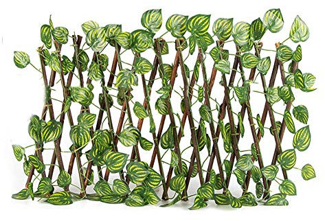 Rejilla de madera para plantas de jardín, protección contra la corrosión, plegable, extensible