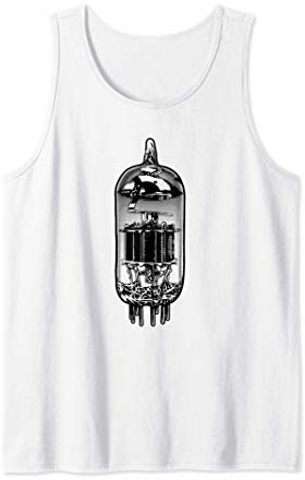 Tubo de Vacío, Amplificador de Válvulas, Guitarra, Vintage Camiseta sin Mangas