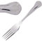 Heavy Duty Kings Pattern Stainless Steel Cutlery Catering Dinner Knive Fork (Kings Table Fork Pack of 6)