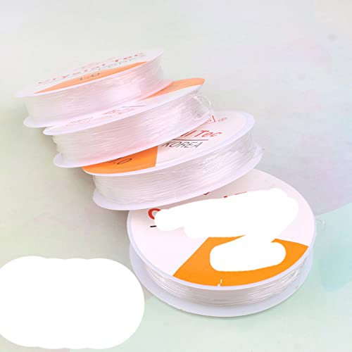 1Roll Transparent Elastic Crystal Line Beading Cord String Wire Thread for Jewelry Making DIY Necklace Bracelet Accessories-1mm