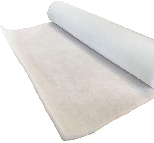 Lederkonzept Polsterwatte Volumenvlies 200g/m², 1,60 m breit x 1,50 lang, ca. 20 mm dick, 2,4 m², 100% Polyester, waschbar, Produktklasse 1, Patchworkvlies, Polstervlies, Meterware