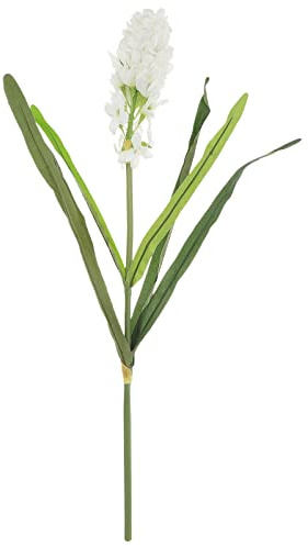 EXCEART Faux Lifelike Hyacinth Artificial Flower Hyacinth with Bulbs Hyacinth Decor Artificial Silk Flower for Wedding Decor Accessories (White) Flower Arrangements Decor