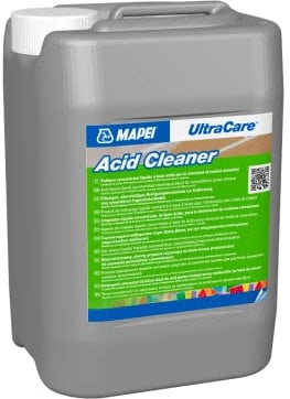 MAPEI Ultracare ACID CLEANER, multi-purpose liquid cleaner with acid base for porcelain stoneware, ceramic tiles and stone, canister 5 Lt.