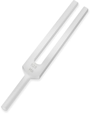 528Hz Stimmgabel hergestellt in Sheffield, England von Ragg Tuning Forks. Hochwertige Aluminium-Stimmgabel für Klangenergie. Ideal für Meditation, Yoga und Klangtherapie