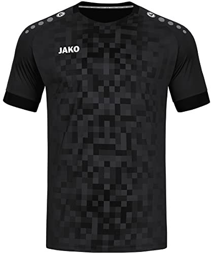 JAKO Herren Trikot Pixel (Kurzarm), Schwarz, S