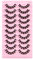 3D Faux Cils 10 Paires Volume Russe Cils 3D Russian Lashes D Curl Fake Lashes Dramatique Fluffy Flase Lashes Cat Eye Lashes Russian Strip Fluffy Eye Lashes (DH06-02)