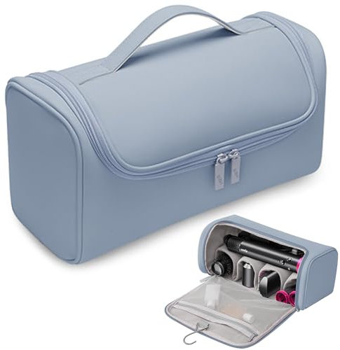 Linpr Haartrockner-Reisetasche, tragbare Haartrockner-Aufbewahrungstasche mit Aufhängehaken, wasserdichte Haartrockner-Organizer-Taschen, Haartrockner-Tragetaschen, kompatibel mit Dyson Airwrap