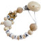 personalisiertes baby geschenk mit Namen für Mädchen oder Junge Baby Geschenk personalisiert zur Geburt & Taufe Reh Natur Holz (Reh Beige)