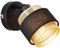 Brilliant Lampe Grove Wandspot schwarz gold Metall/Holz schwarz 1x D45, E14, 28 W